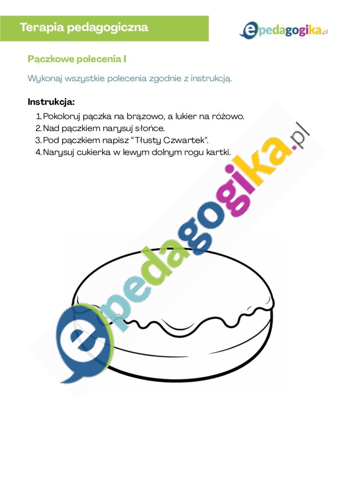   Pączek pod stołem i inne zadania na Tłusty Czwartek