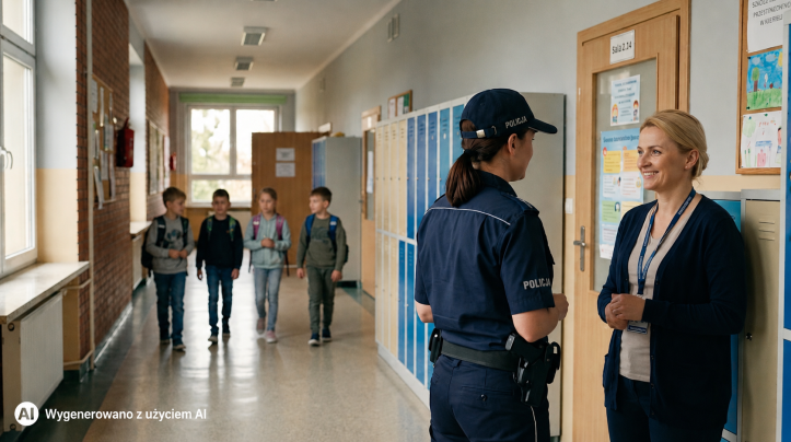 Bezpieczeństwo po serii ataków w szkołach Policja przechodzi do działań profilaktycznych, MEN zapowiada nowe przepisy AI