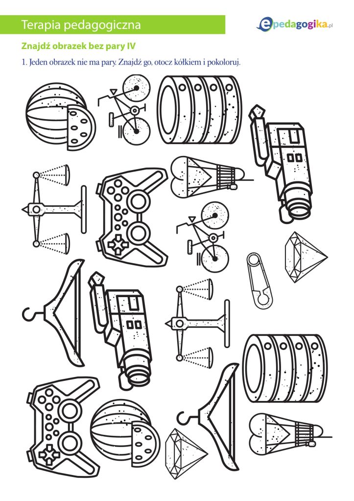 Znajdź obrazek bez pary IV