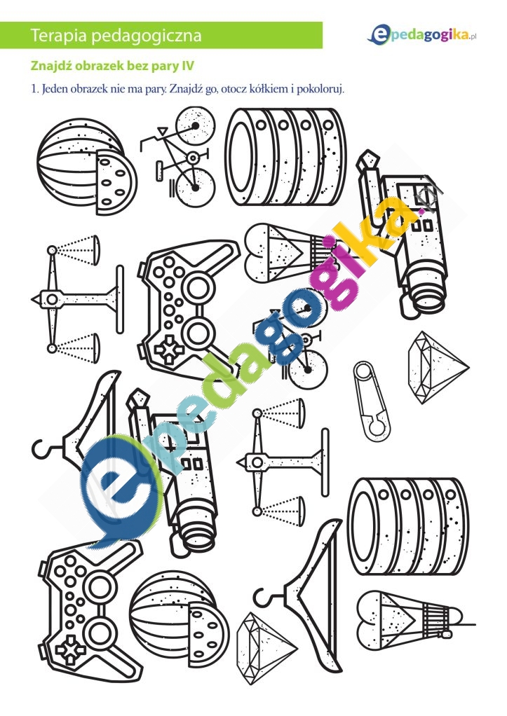 Znajdź obrazek bez pary IV-1