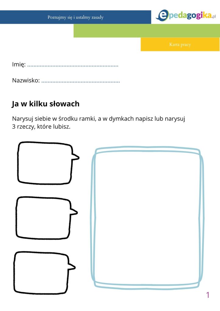 Scenariusz zajęć rewalidacyjnych. Pierwsze spotkanie – budowanie relacji i ustalanie zasad współpracy