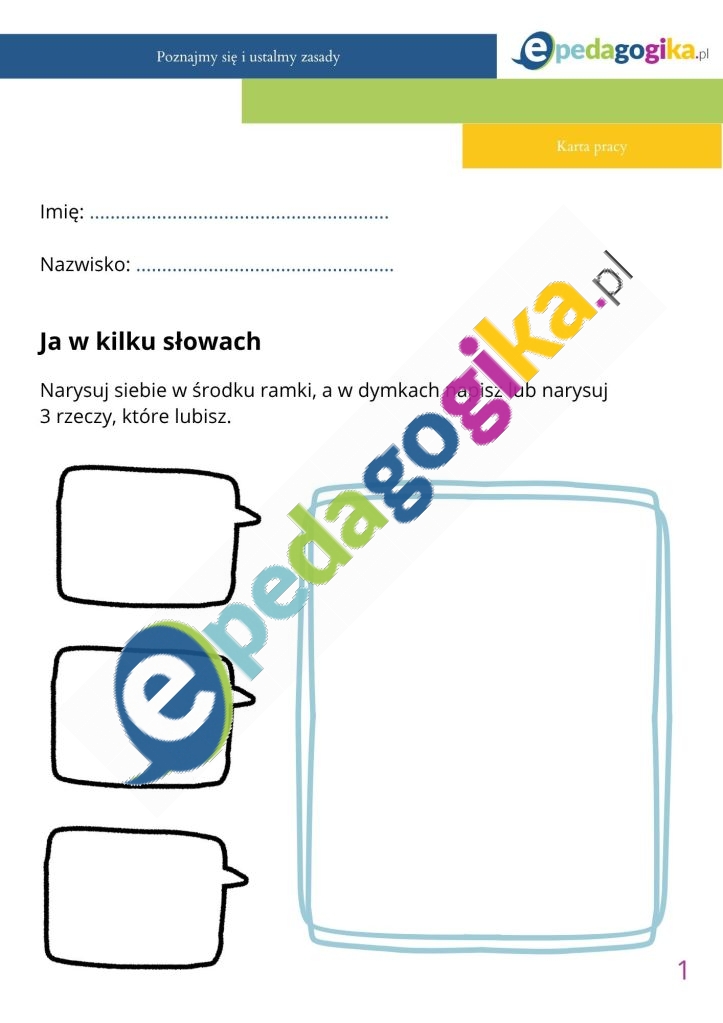   Scenariusz zajęć rewalidacyjnych. Pierwsze spotkanie – budowanie relacji i ustalanie zasad współpracy