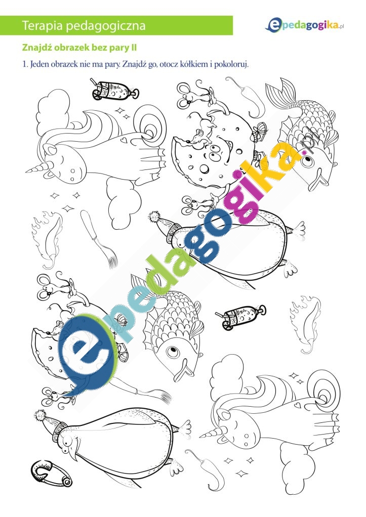 Znajdź obrazek bez pary II-1