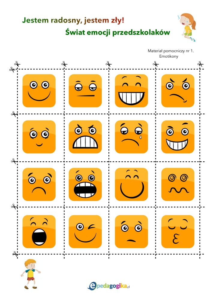 Jestem radosny, jestem zły – świat emocji przedszkolaków
