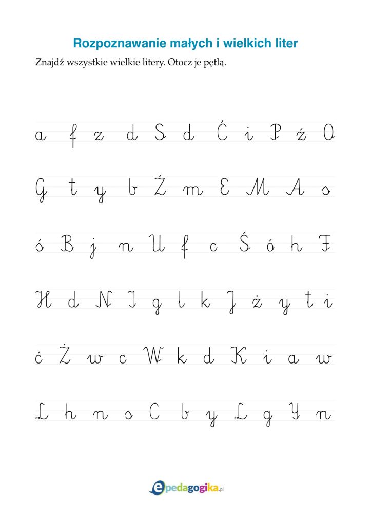 Rozpoznawanie małych i wielkich liter