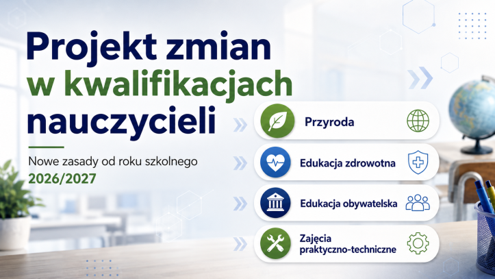 Nowe kwalifikacje nauczycieli od 2026/2027. Nauczyciel przyrody, edukacji zdrowotnej i edukacji obywatelskiej – kto będzie mógł uczyć nowych przedmiotów? 