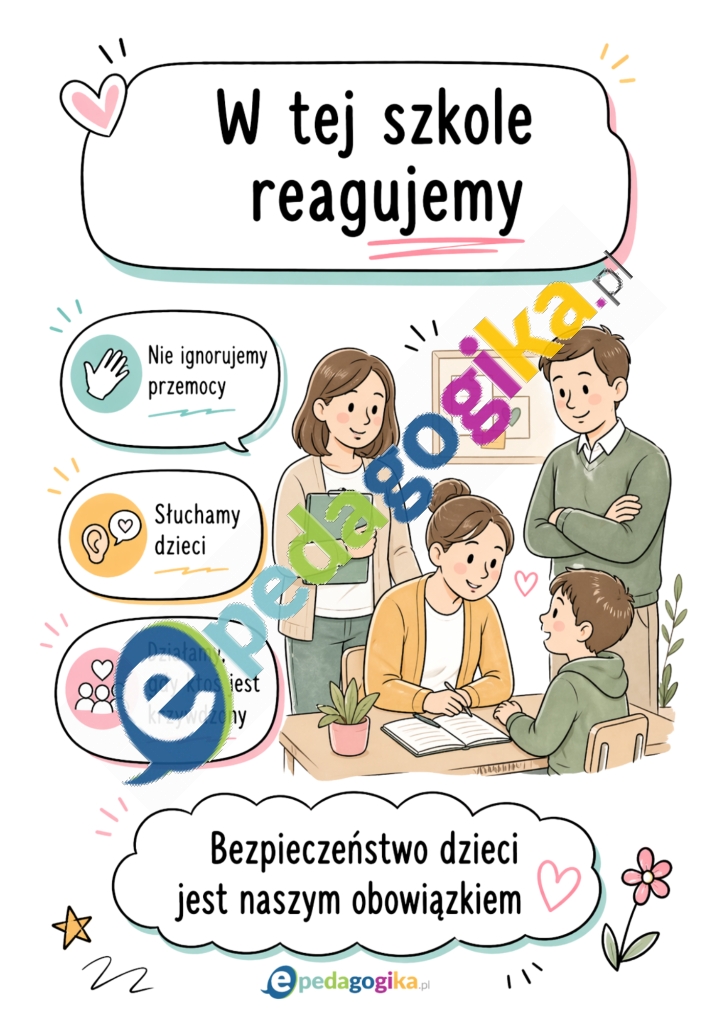 Plakaty: Przemoc wobec dzieci – materiały edukacyjne do szkoły i przedszkola