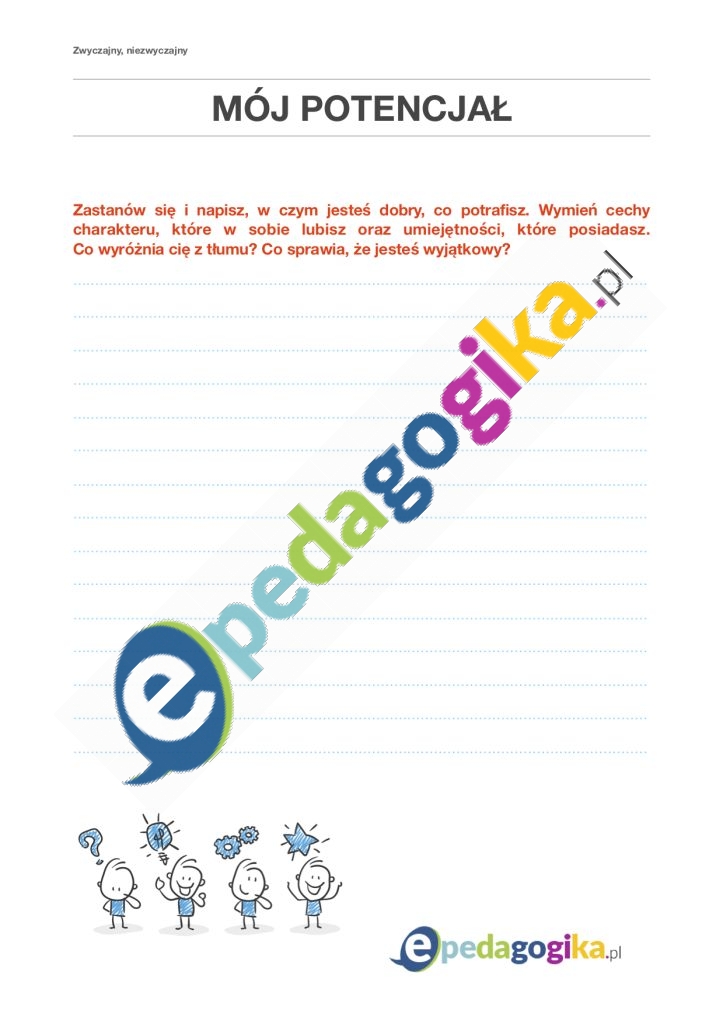 Karta pracy. Moj potencjal