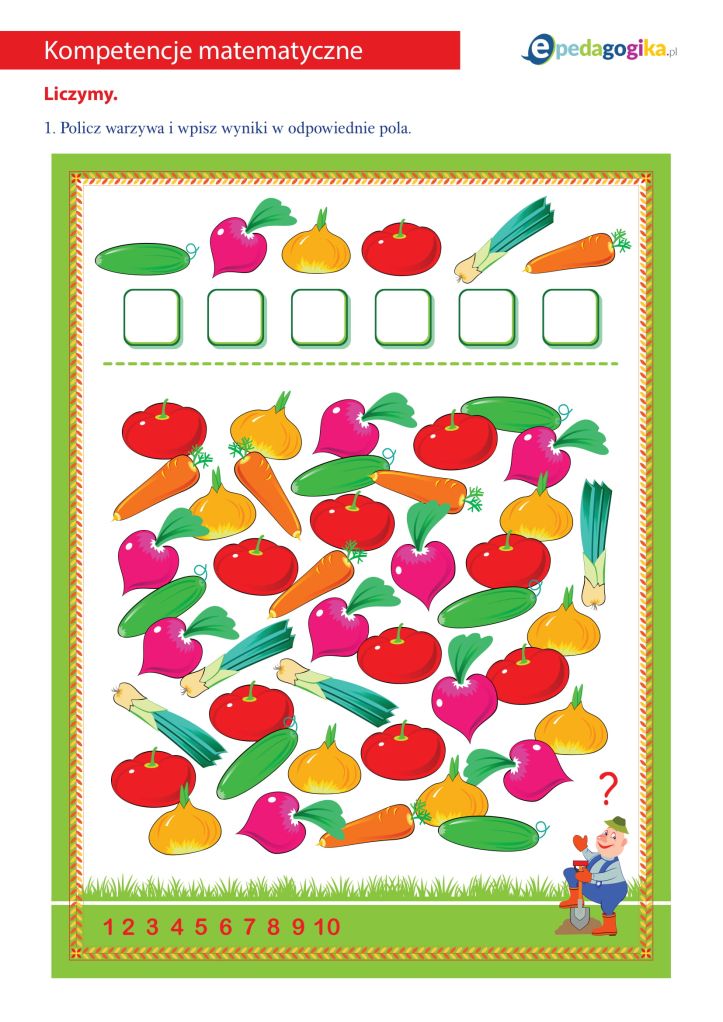 Liczymy - warzywa