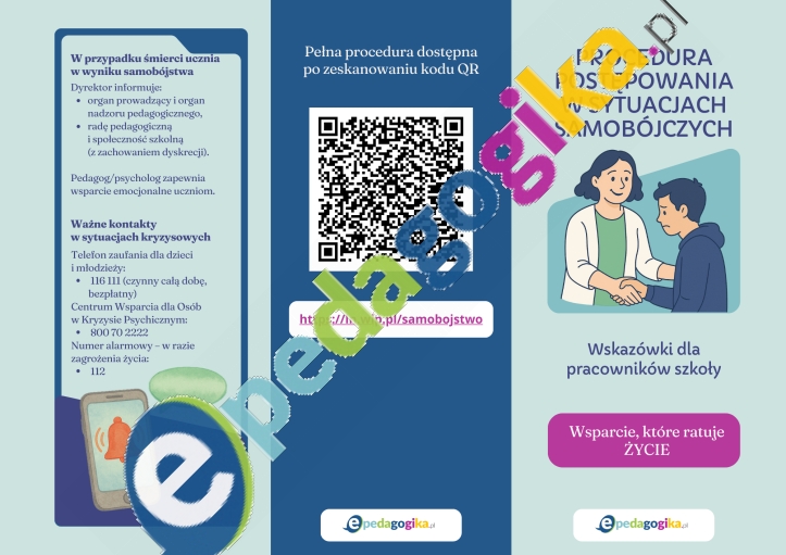  Broszura: Jak reagować w sytuacjach samobójczych w szkole? 