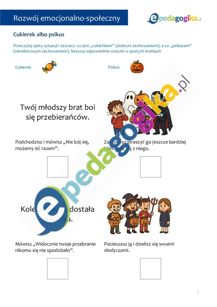   Halloweenowe zabawy i ćwiczenia terapeutyczne