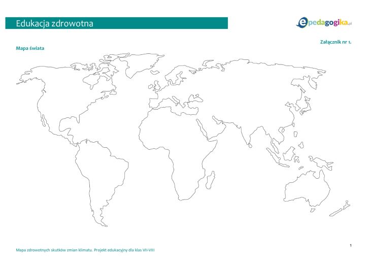 Mapa zdrowotnych skutków zmian klimatu. Projekt edukacyjny dla klas VII-VIII