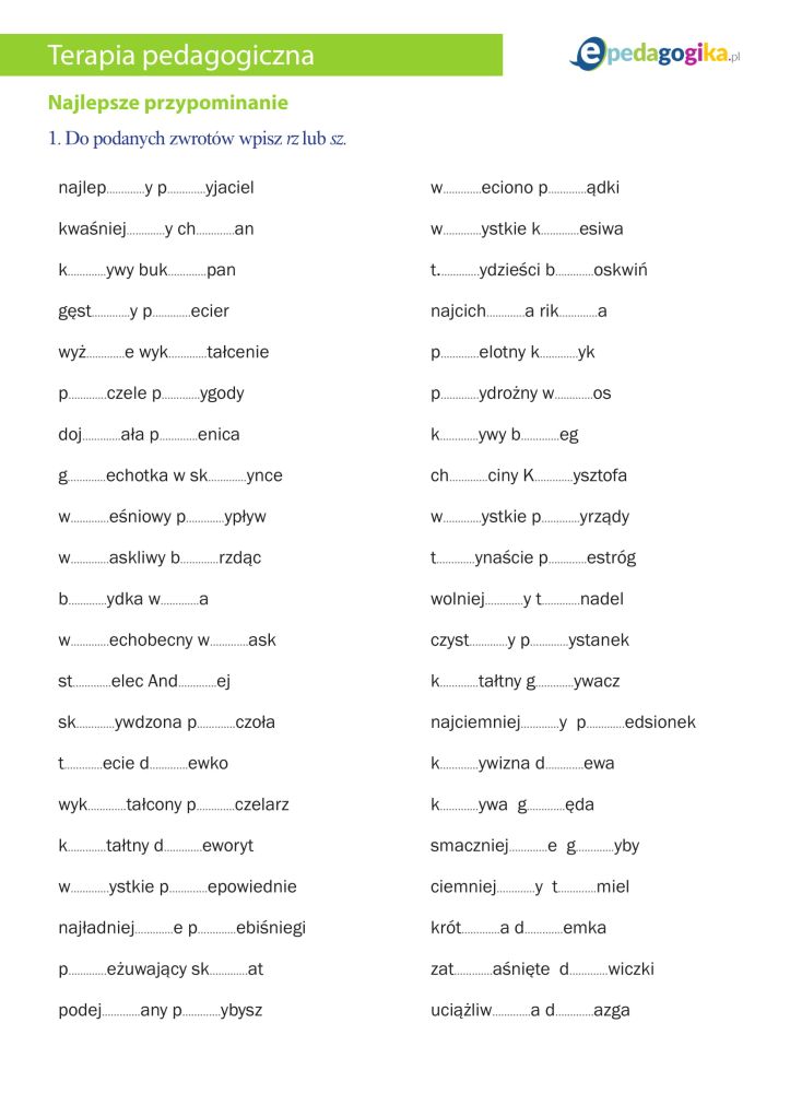 Najlepsze przypominanie