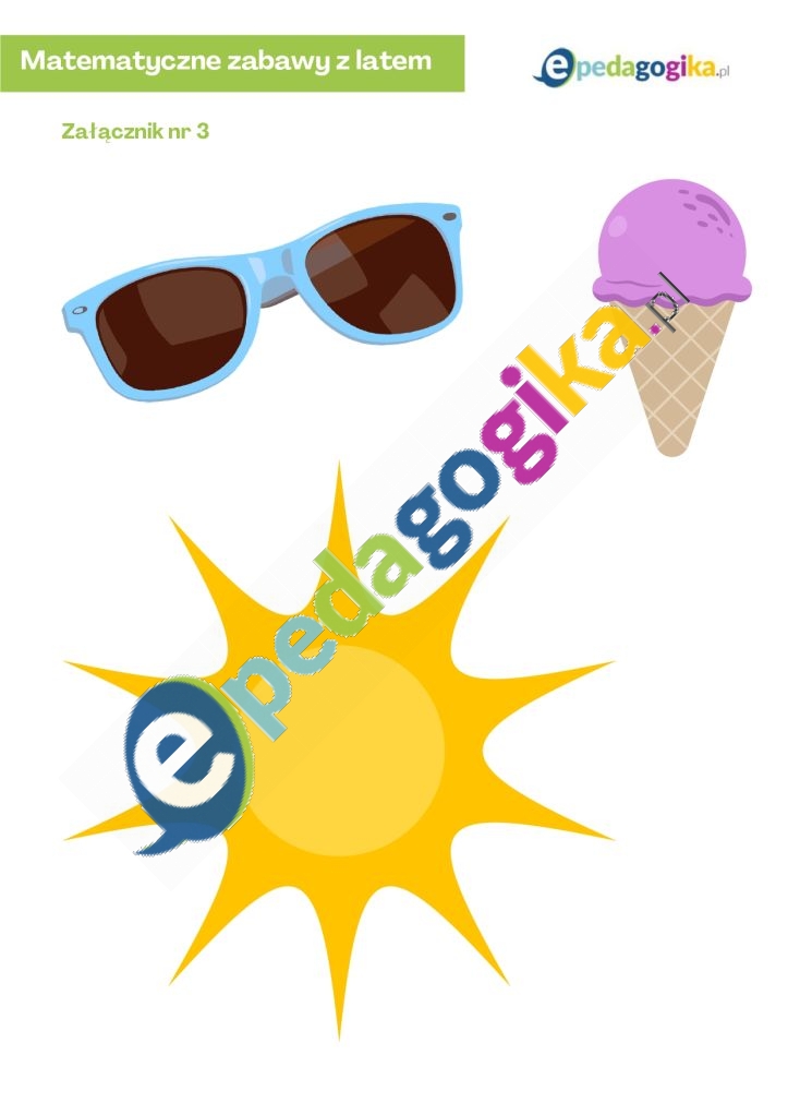 Lekcja otwarta – scenariusz zajęć rewalidacyjnych. Matematyczne zabawy z latem 