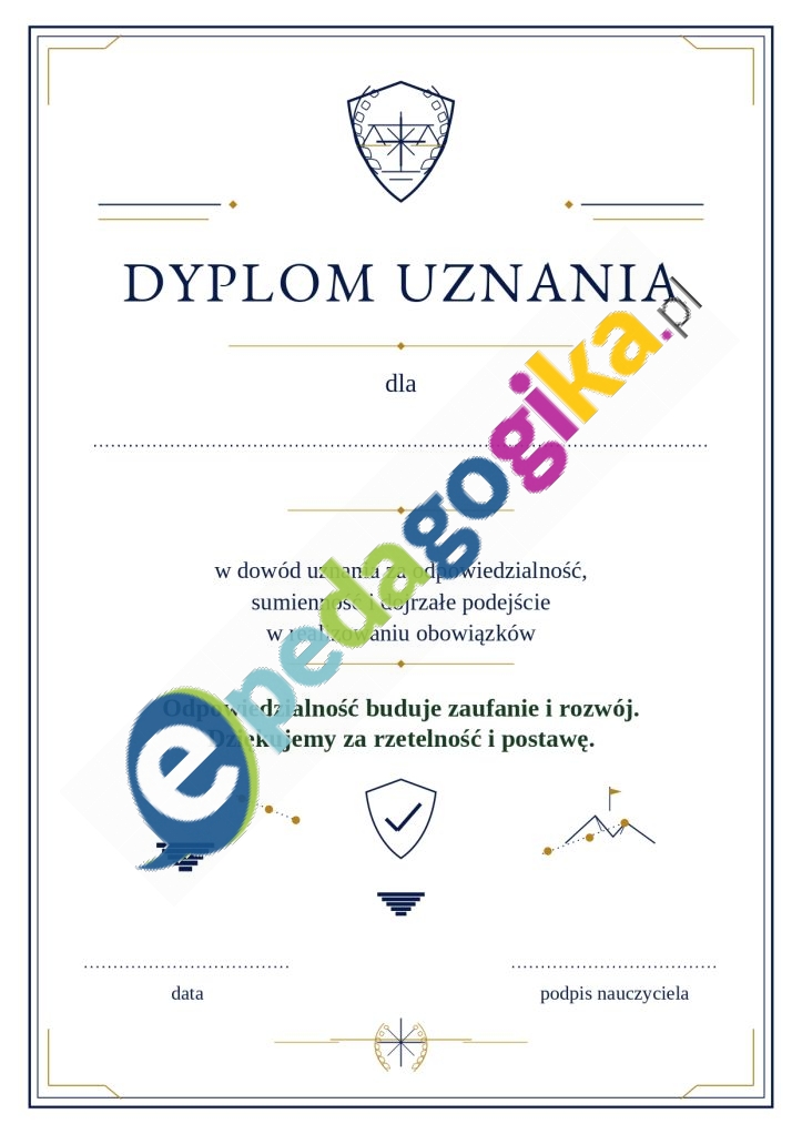 Dyplomy wzmacniające dla starszych uczniów – motywacyjne dyplomy za postępy, wytrwałość i zaangażowanie