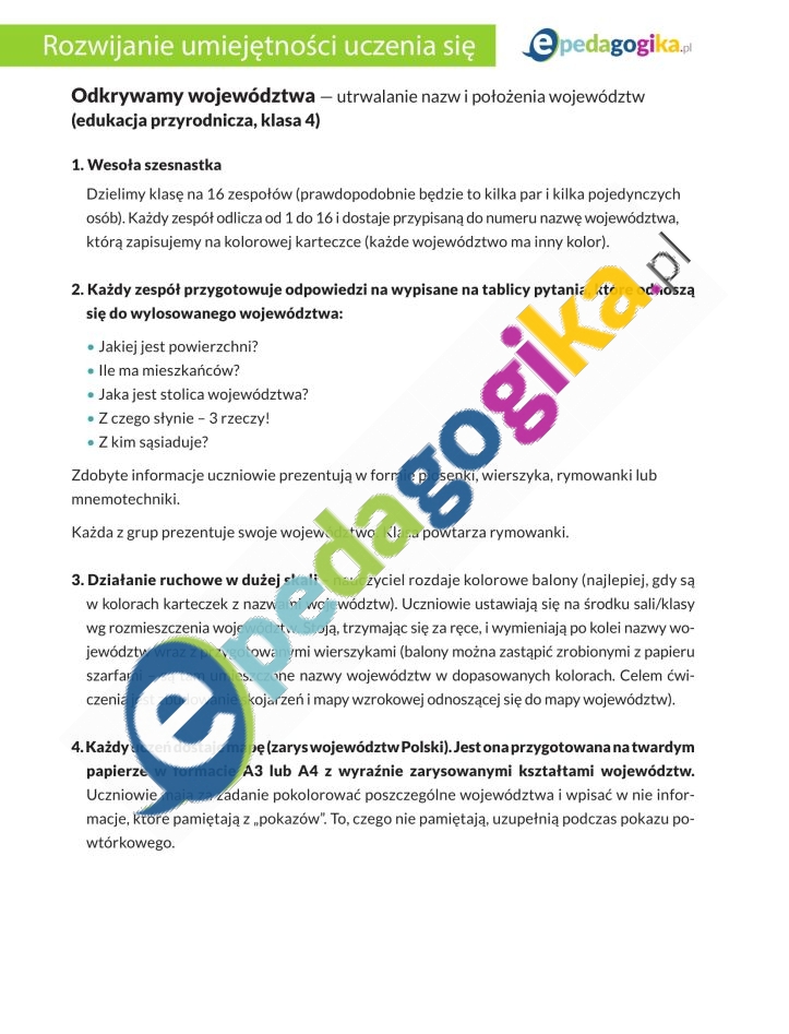 Odkrywamy wojewodztwa 1-1