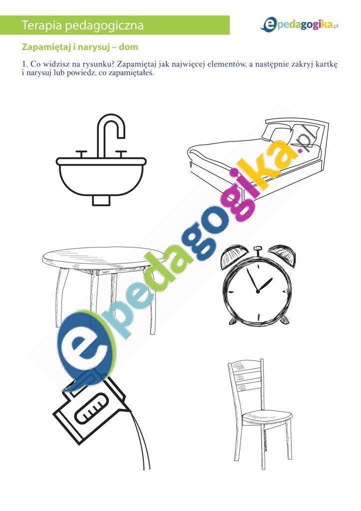 Zapamiętaj i narysuj – dom-1