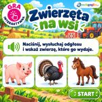 Interaktywna gra Zwierzęta na wsi