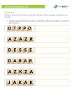 Karty pracy na światowy dzień scrabble