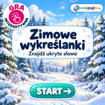 Zimowe wykreślanki – gra interaktywna