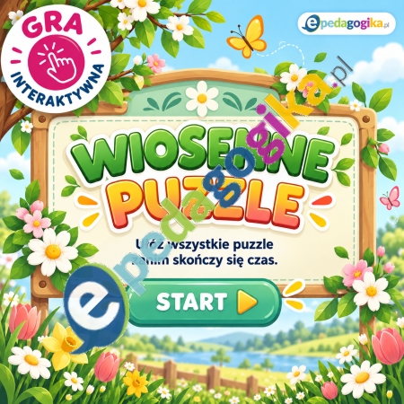 Wiosenne Puzzle w Kolorowej Łące