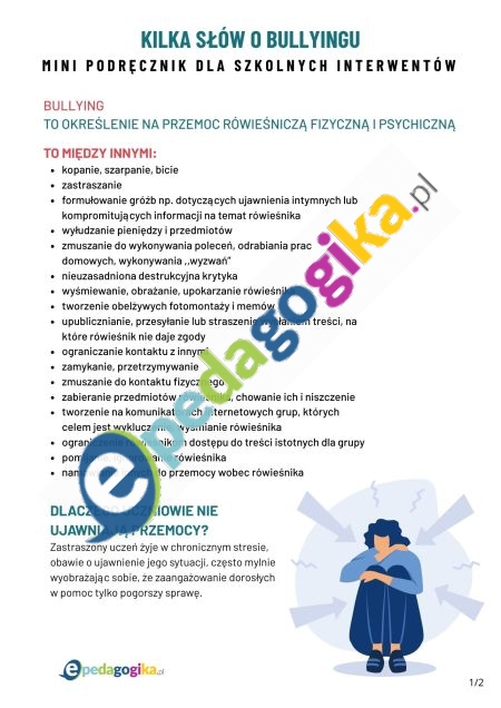  Kilka słów o bullyingu. Minipodręcznik szkolnych interwentów 