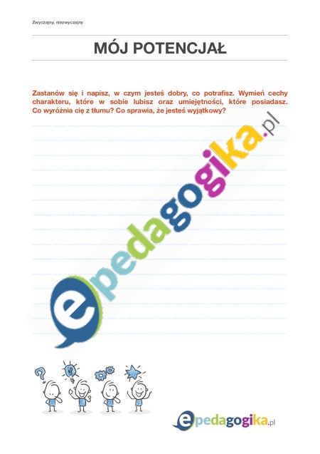 Karta pracy. Moj potencjal