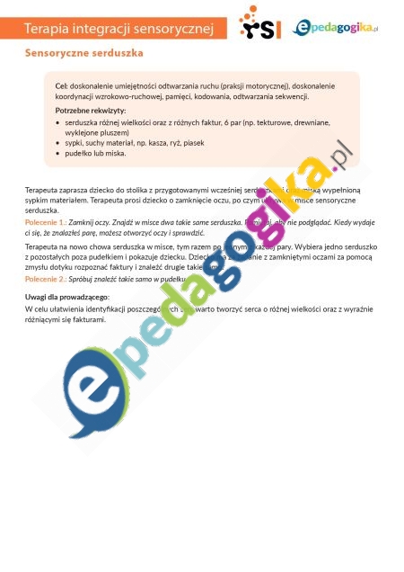   Doskonalenie umiejętności odtwarzania ruchu, koordynacji wzrokowo-ruchowej, percepcji dotykowej