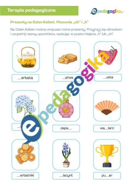 Prezenty na Dzień Kobiet. Pisownia „ch” i „h”