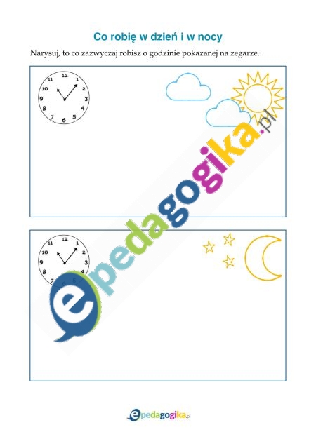 Co robię w dzień i w nocy