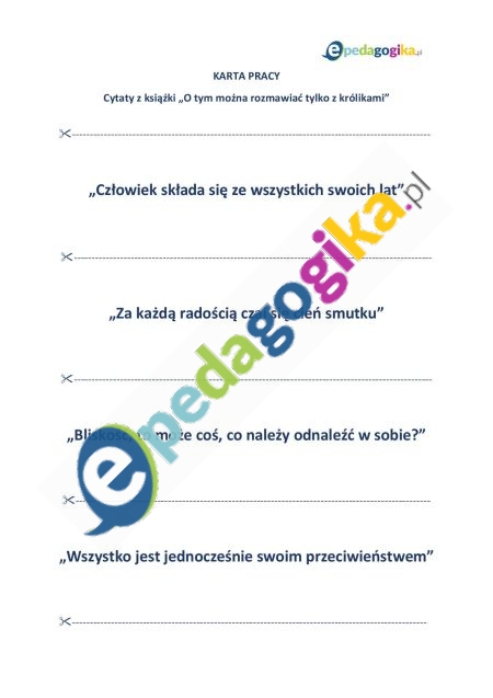 Karta pracy_Cytaty z książki