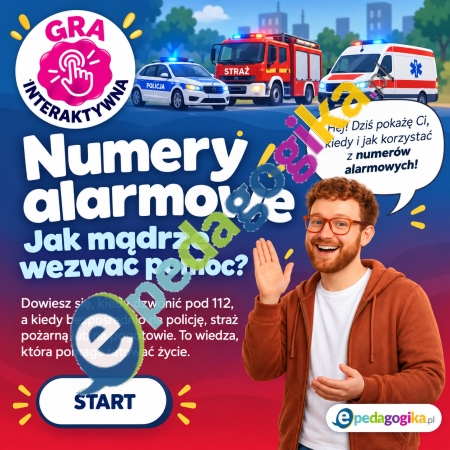 Interaktywna gra o numerach alarmowych