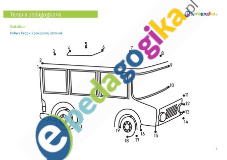   Karty pracy – łączenie kropek. Połącz kropki i odkryj obrazek związany z transportem