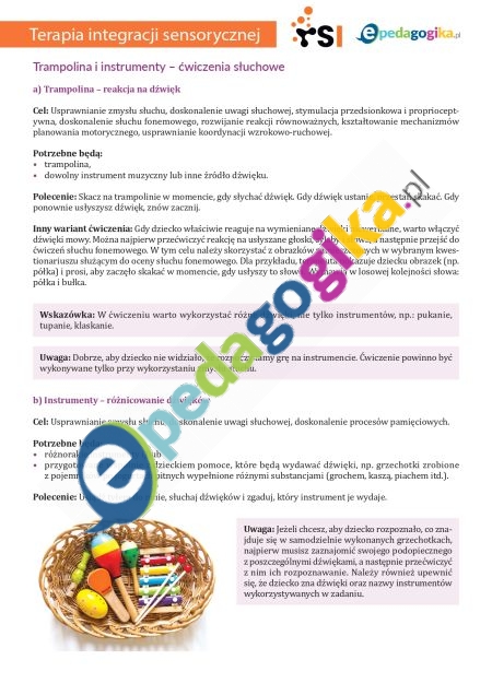   Skacz, słuchaj, powtarzaj – karty pracy do terapii SI i rozwoju mowy