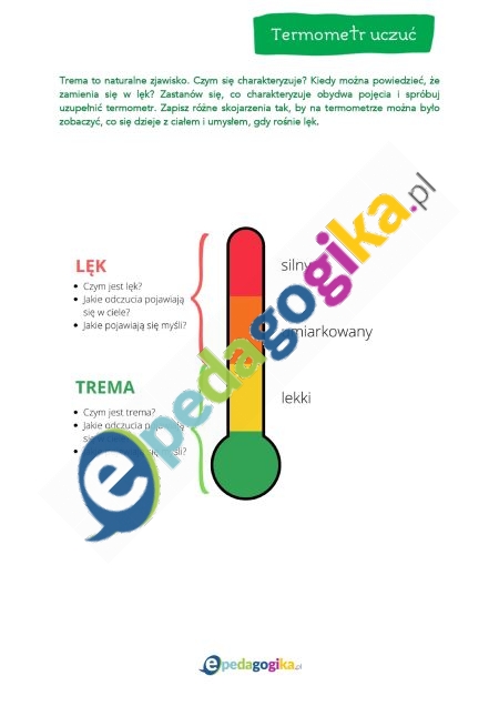 Załącznik nr 1. Termometr uczuć