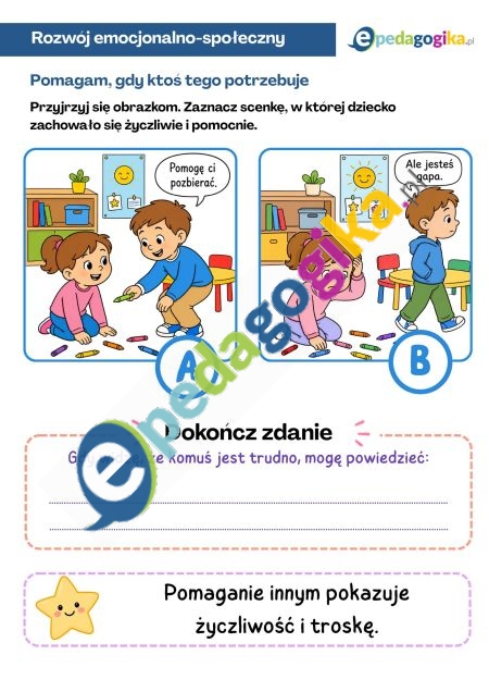 Pomagam, gdy ktoś tego potrzebuje