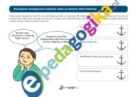 Instrukcja i karty pracy. Rozwijanie umiejętności radzenia sobie ze stresem Rzuć kotwicę!-2