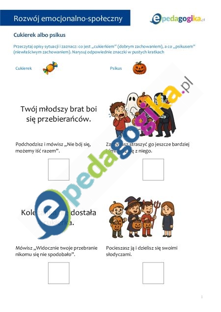   Halloweenowe zabawy i ćwiczenia terapeutyczne