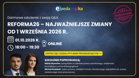 Reforma26 w praktyce – darmowe szkolenie z sesją Q&A 