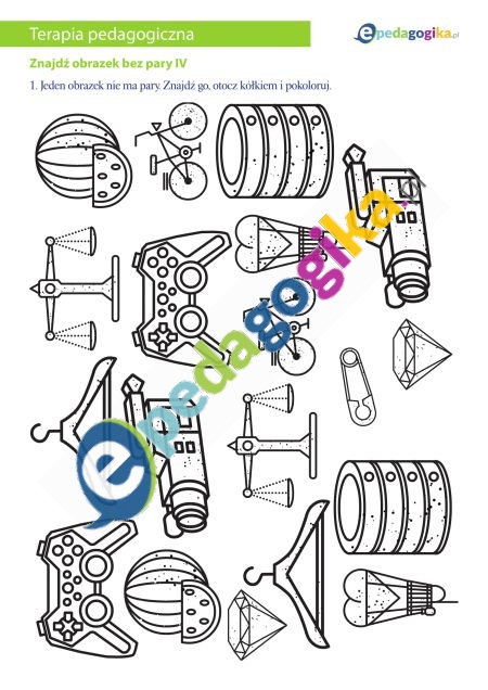 Znajdź obrazek bez pary IV-1