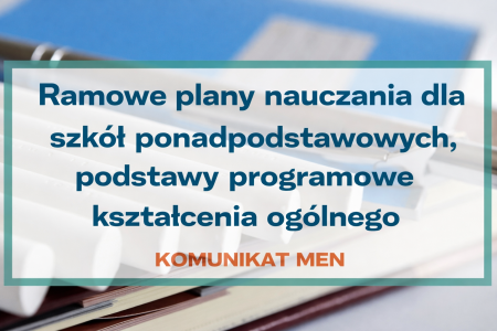 Bez zmian siatki godzin w liceach – jest stanowisko MEN w sprawie pytań o reformę edukacji 2026