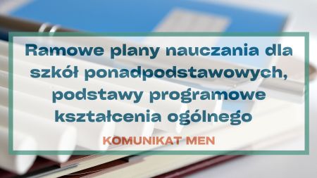 Bez zmian siatki godzin w liceach – jest stanowisko MEN w sprawie pytań o reformę edukacji 2026