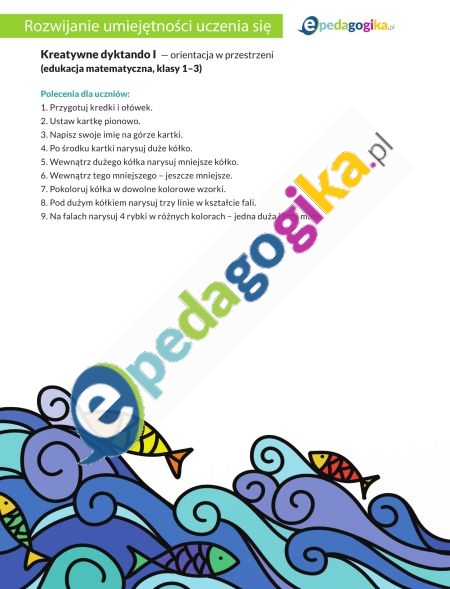 Kreatywne dyktando I-1