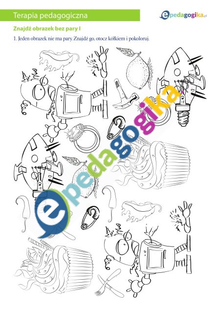 Znajdź obrazek bez pary I-1