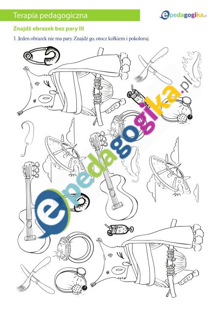 Znajdź obrazek bez pary III-1