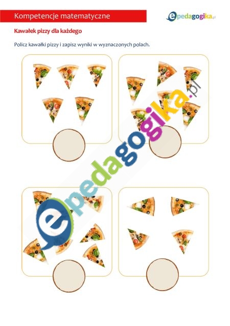   Matematyczna pizza – karty pracy na dzień pizzy