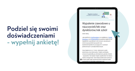   Podziel się swoimi doświadczeniami – wypełnij ankietę!