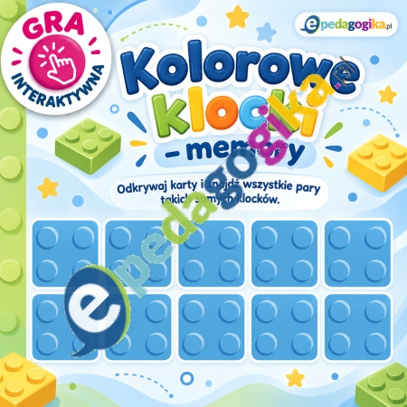 Kolorowe Klocki – Gra Memory