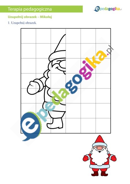 Uzupełnij obrazek – Mikołaj-1