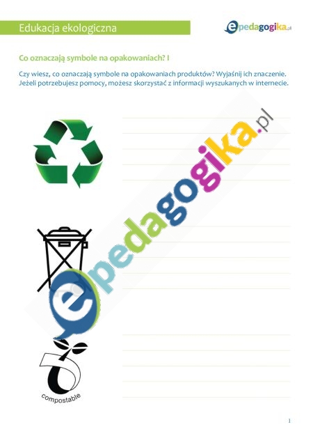 Edukacyjny zestaw kart pracy o recyklingu i segregacji śmieci